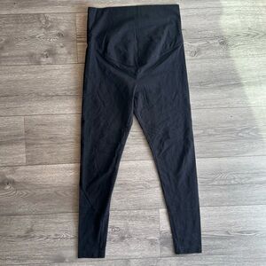 Old Navy Maternity Full Panel Full Length 4 Way Stretch Leggings Black Medium